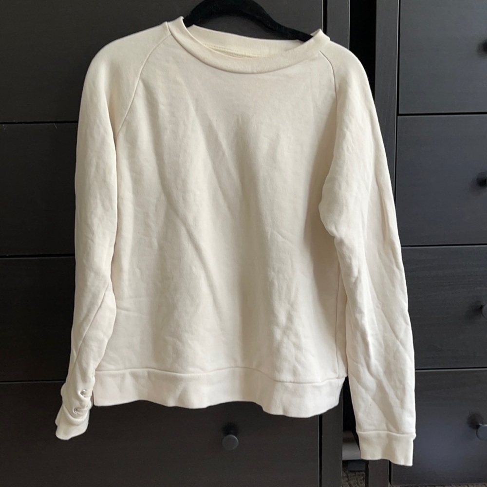 Light sweatshirt with laced back